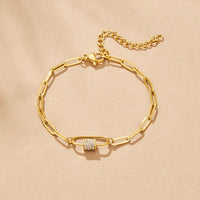 Crystal Paperclip Charm Bracelet - Beautiful Earth Boutique
