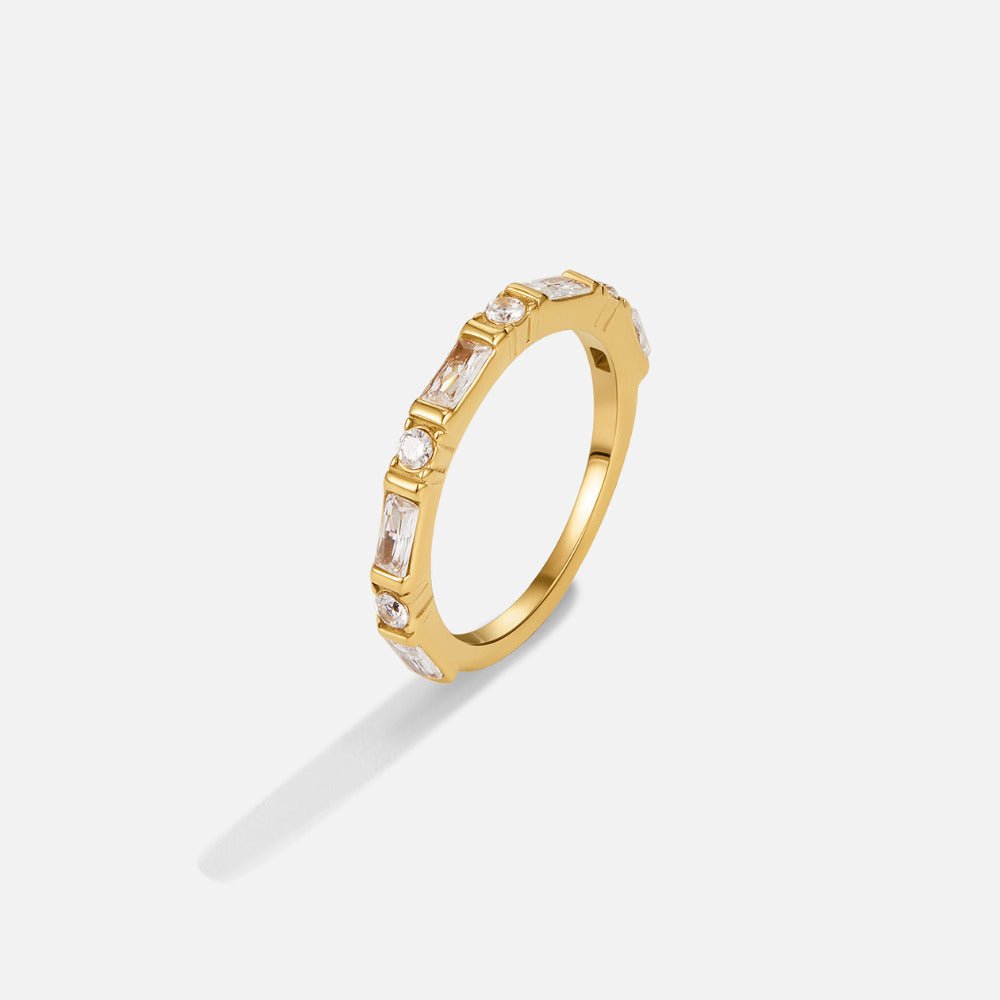 Emily Crystal Baguette Ring - Beautiful Earth Boutique