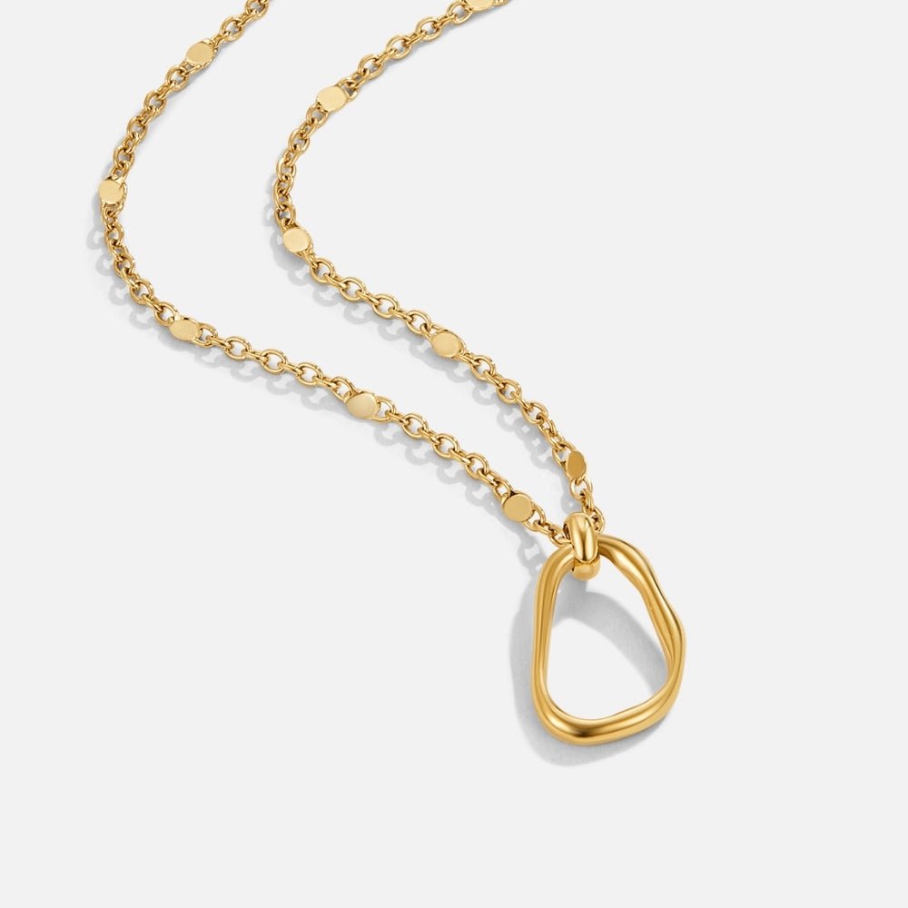 Erin Gold Pendant Necklace - Beautiful Earth Boutique
