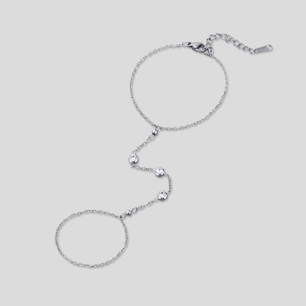 Freya Kristall-Handkettenarmband