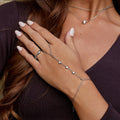 Freya Kristall-Handkettenarmband