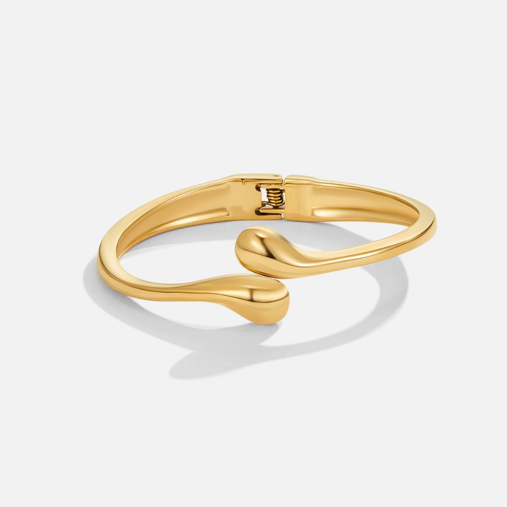 Gold Teardrop Bangle - Beautiful Earth Boutique