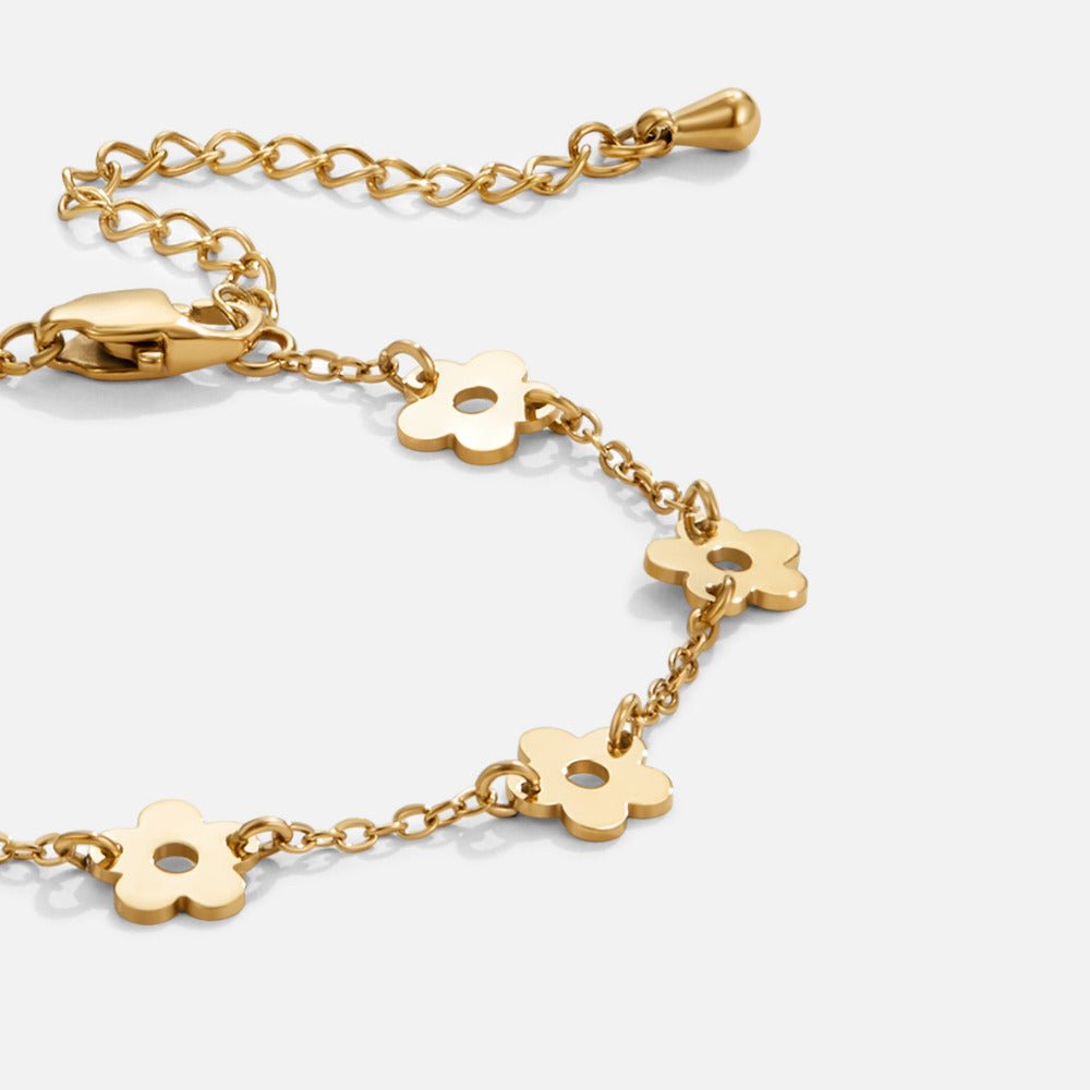 Golden Petal Link Bracelet - Beautiful Earth Boutique