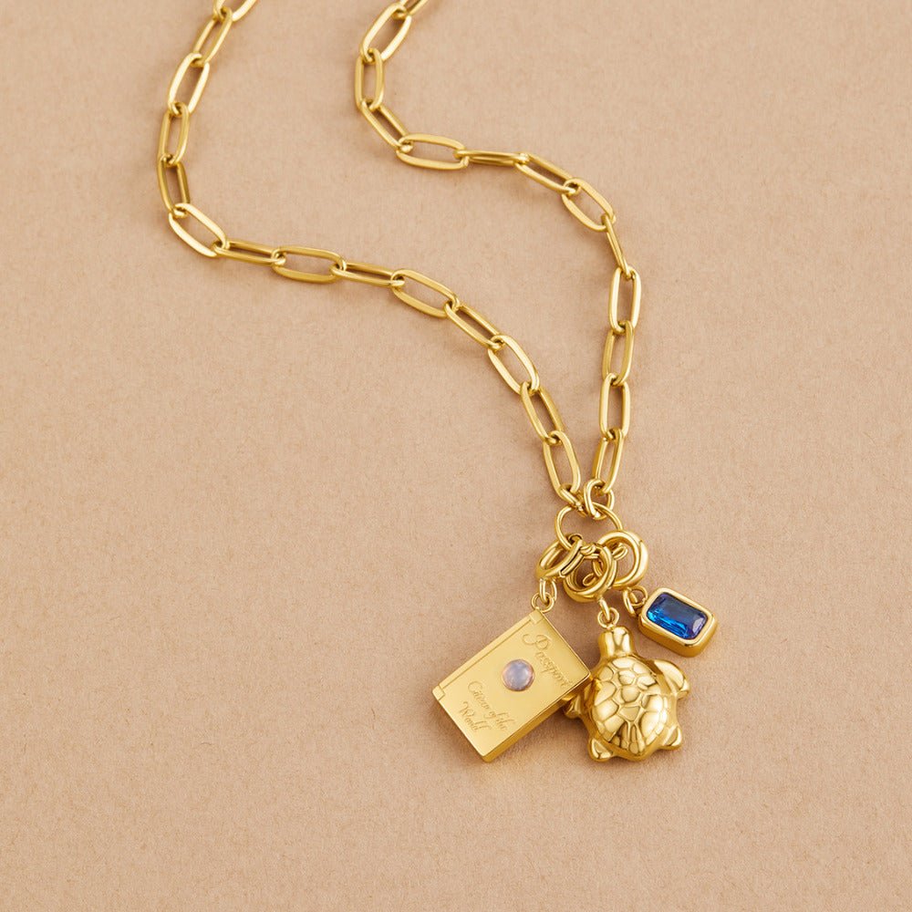 Golden Turtle Charm - Beautiful Earth Boutique