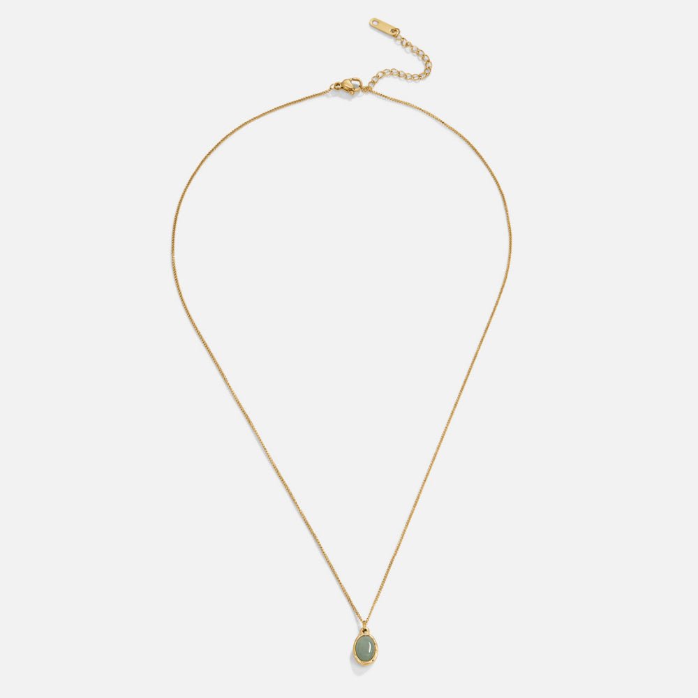 Green Aventurine Pendant Necklace - Beautiful Earth Boutique