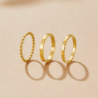 Hella Gold Stacked Ring - Beautiful Earth Boutique