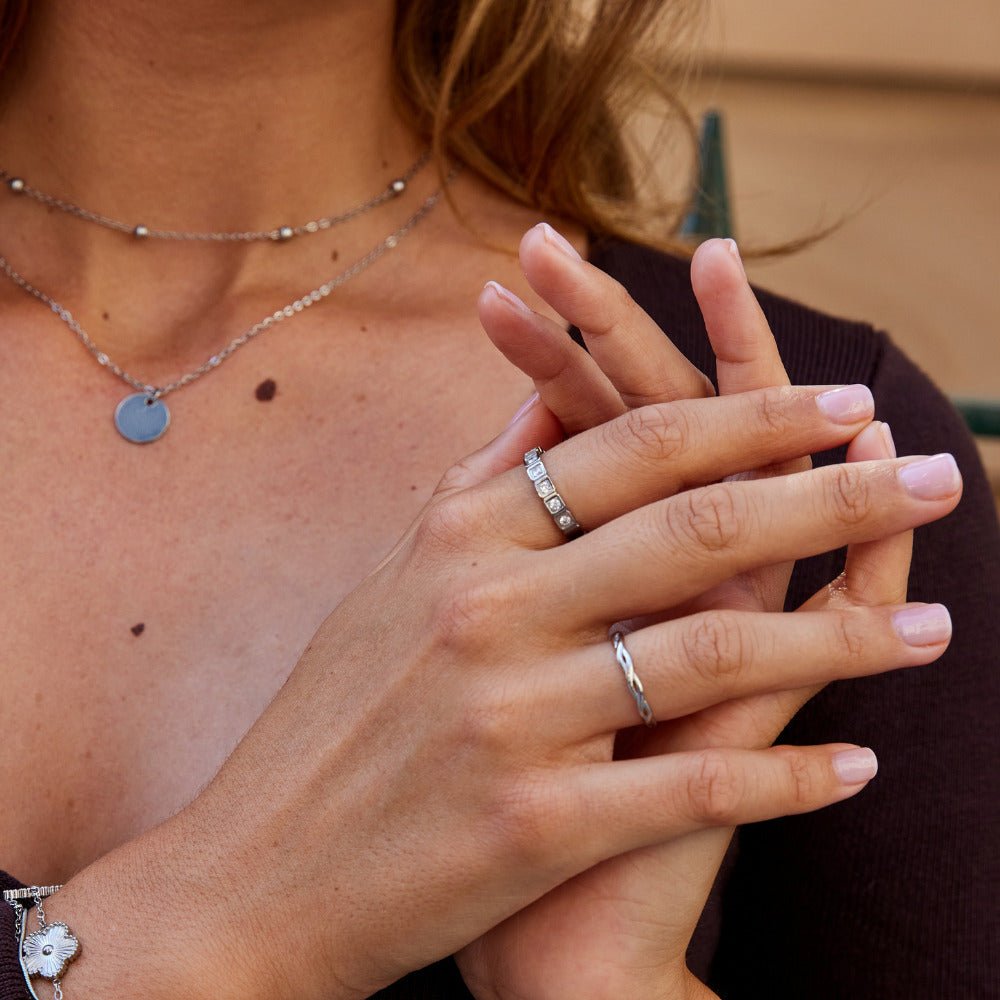 Hera Silver Crystal Ring - Beautiful Earth Boutique