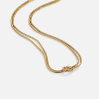 Knotted Gold Chain Necklace - Beautiful Earth Boutique