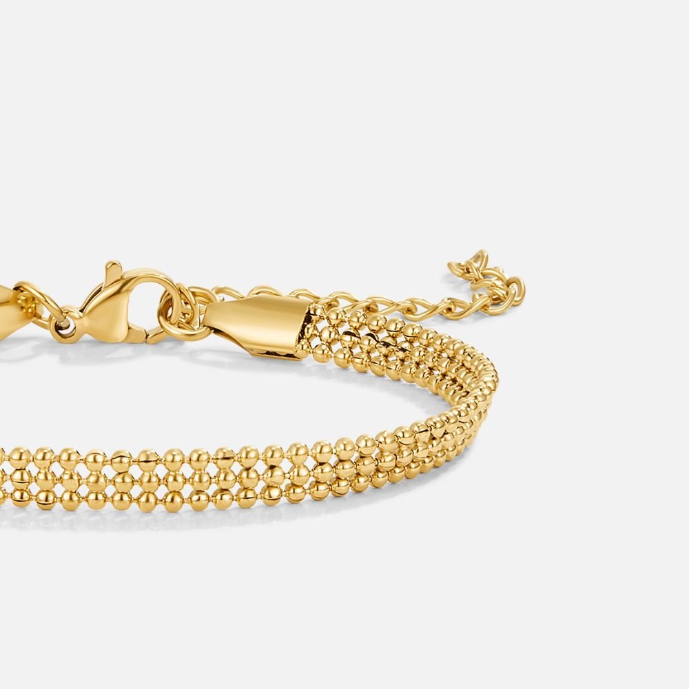 Milan Gold Beaded Chain Bracelet - Beautiful Earth Boutique