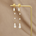 Neesa Pearl Tassel Earrings - Beautiful Earth Boutique