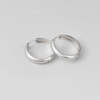 Nona Classic Silver Hoop Earrings - Beautiful Earth Boutique