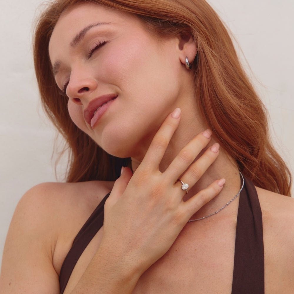 Orea Silver Opal Ring - Beautiful Earth Boutique