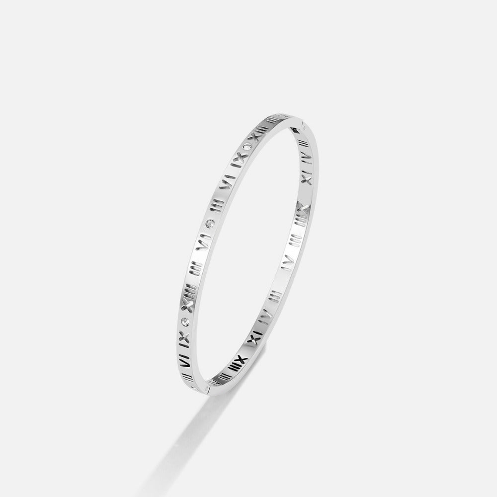 Roman Silver Bangle - Beautiful Earth Boutique