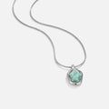 Silver Aquamarine Pendant Necklace - Beautiful Earth Boutique