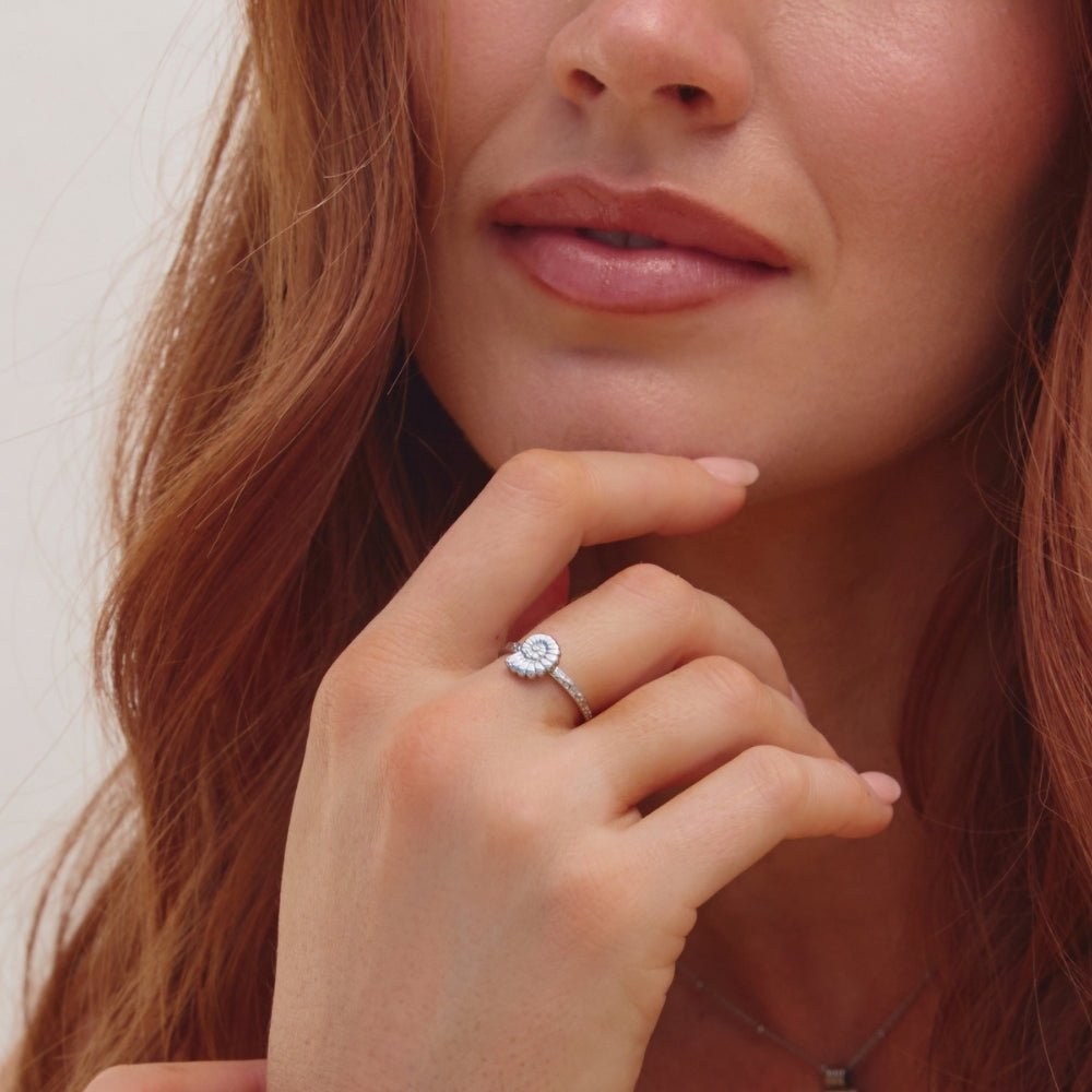 Silver Spiral Shell Ring - Beautiful Earth Boutique