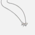 Silver Tiffany Crystal Leaf Pendant Necklace - Beautiful Earth Boutique