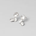 Tori Silver Petal Drop Earrings - Beautiful Earth Boutique