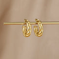 Twisted Felicity Hoop Earrings - Beautiful Earth Boutique