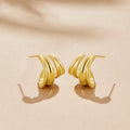 Twisted Ivana Hoop Earrings - Beautiful Earth Boutique