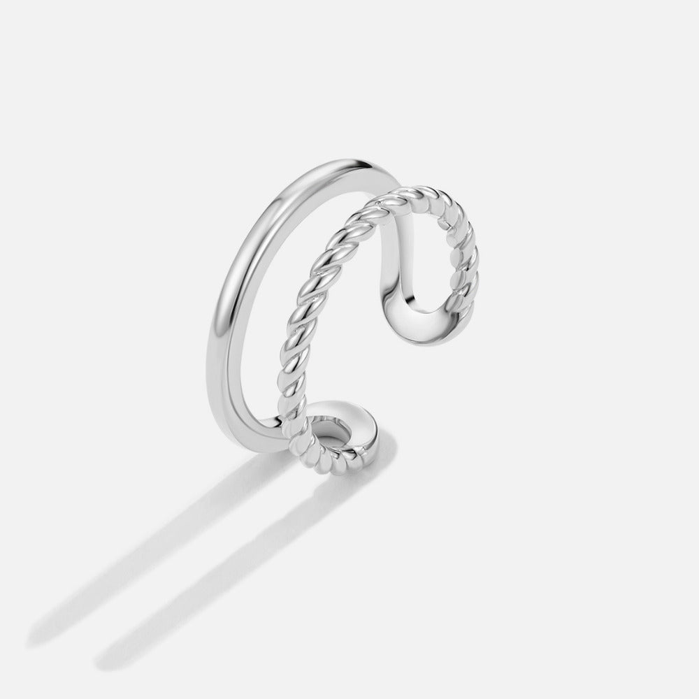 Twisted Tyra Silver Ring - Beautiful Earth Boutique
