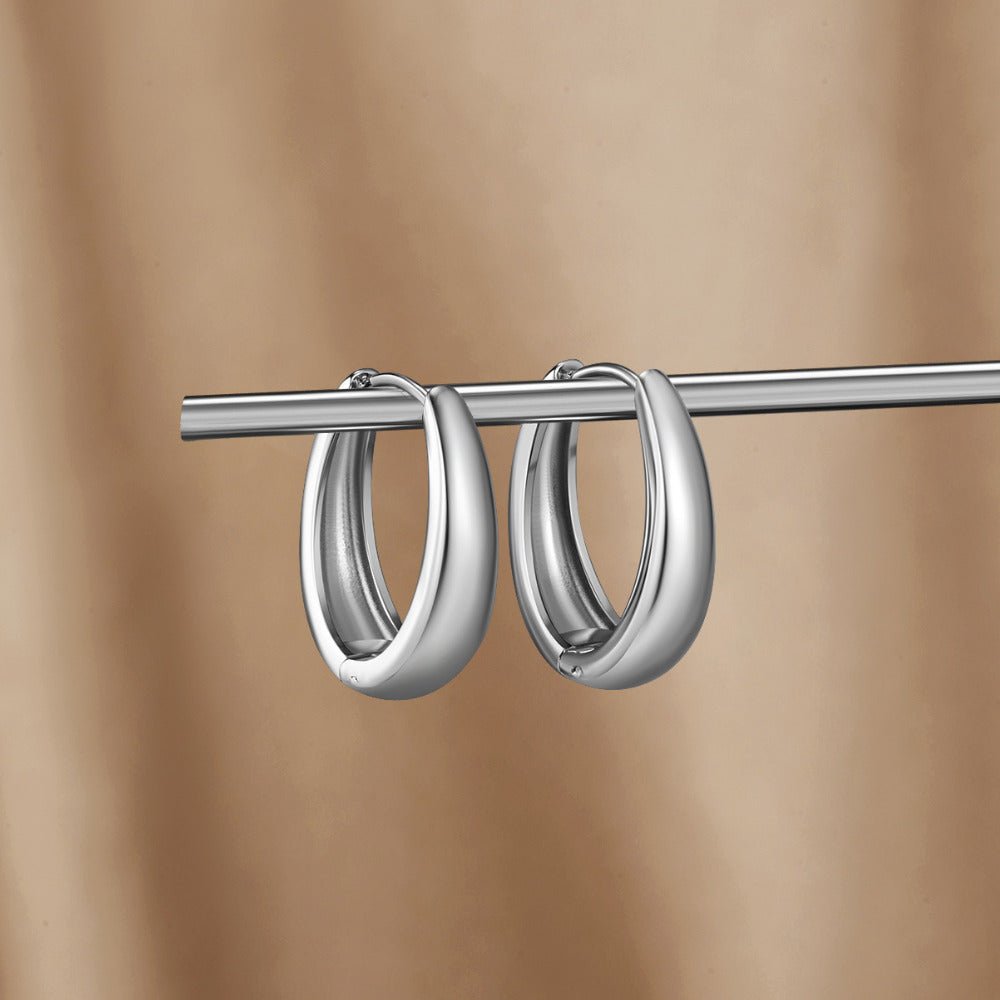 Valentina Silver Hoop Earrings - Beautiful Earth Boutique