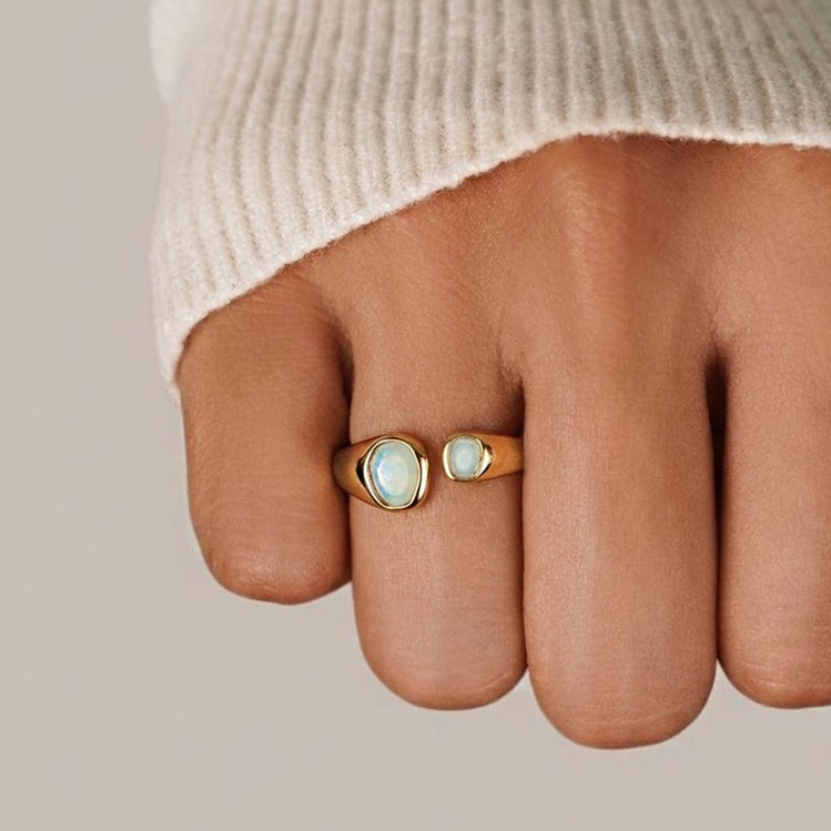 Vintage Aquamarine Wrap Ring - Beautiful Earth Boutique