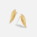 Vintage Monet Gold Leaf Earrings - Beautiful Earth Boutique