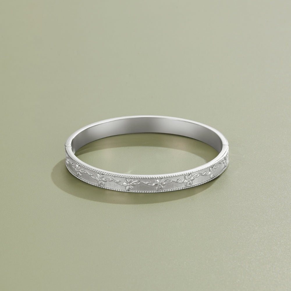 Vintage Silver Vine Bangle - Beautiful Earth Boutique