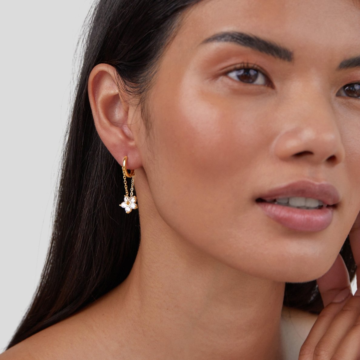 Blooming Petal Crystal Earrings - Beautiful Earth Boutique