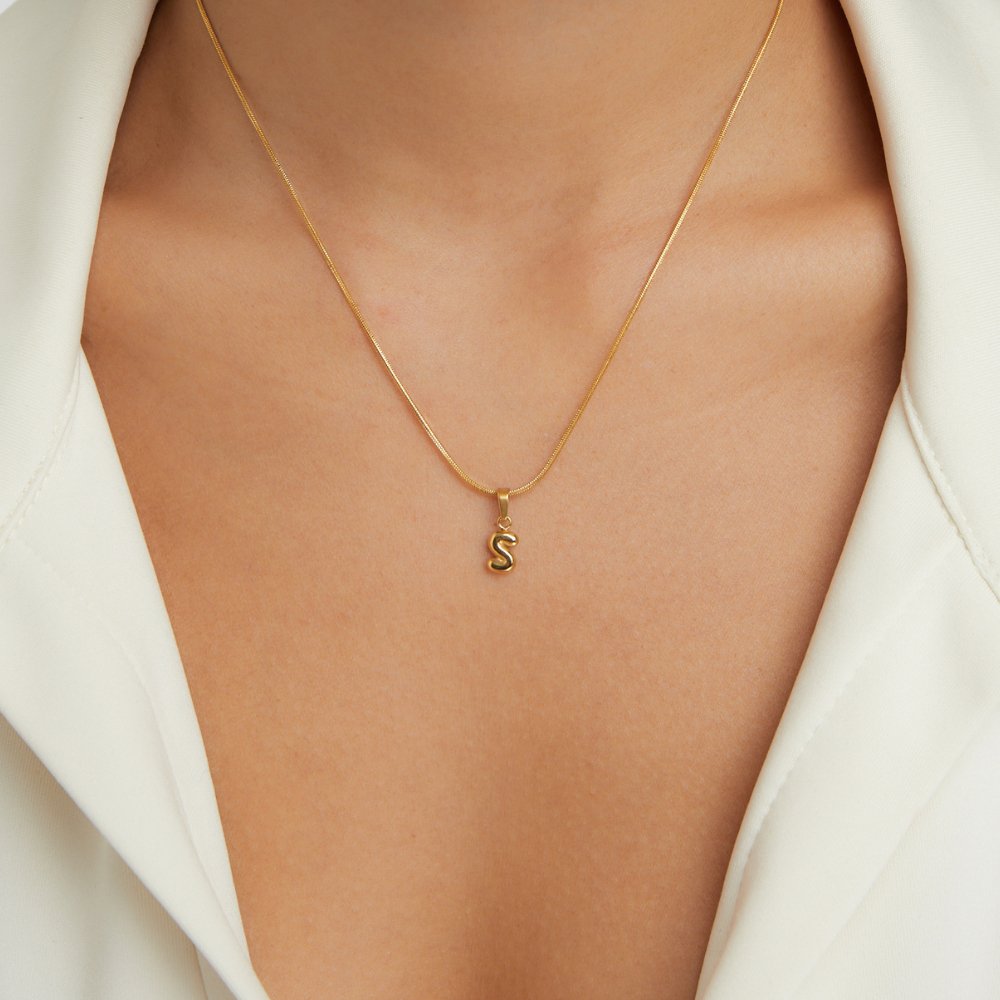 Bubble Letter Necklace - Beautiful Earth Boutique