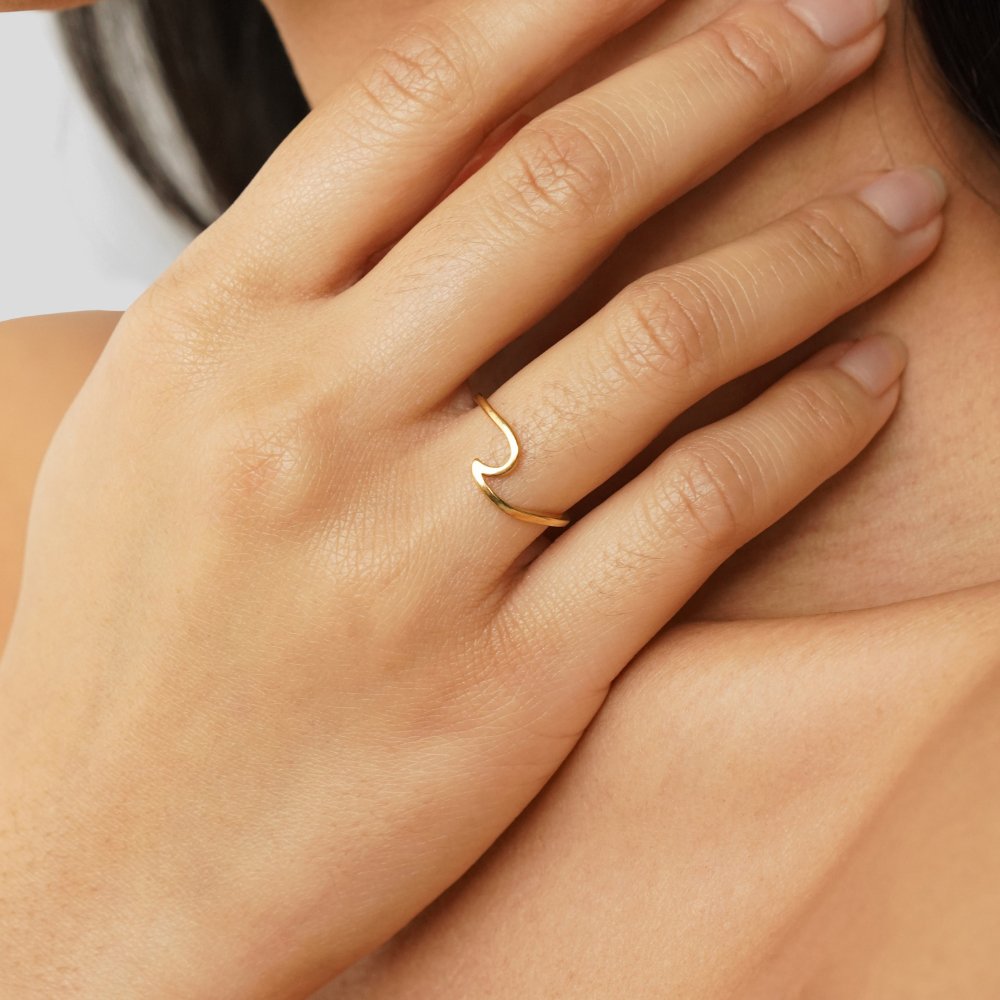 Imari Gold Wave Ring - Beautiful Earth Boutique