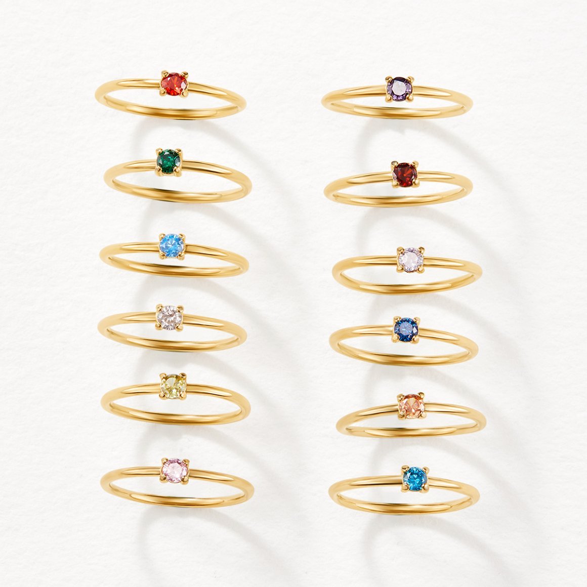 July Birthstone 18K Gold Ring - Beautiful Earth Boutique