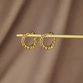 Layla Gold Twist Earrings - Beautiful Earth Boutique