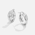 Talia Silver Hoop Earrings - Beautiful Earth Boutique