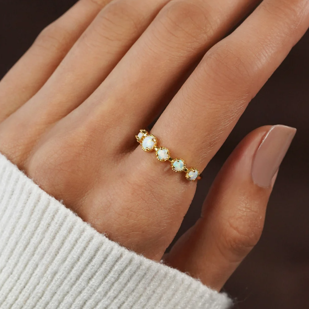 Tiffany Opal Stein Ring